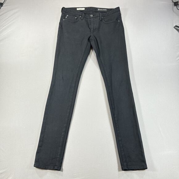 AG Adriano Goldschmied Womens The Legging Ankle Super Skinny Black Size 27R - Picture 1 of 8